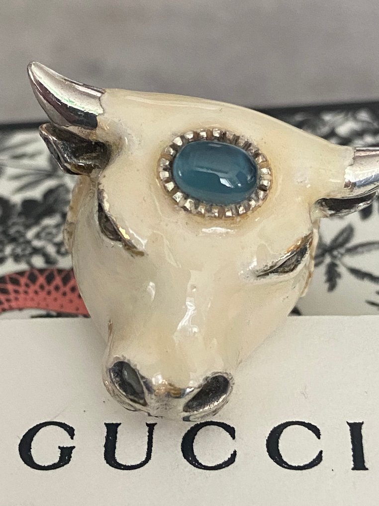 Gucci - Ring argento 925 - emalj - azursten #2.1