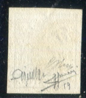 意大利古國－倫巴第-威尼托王國 1857 - 稀有的10分机打纸，豪华品质和多签名！ - Sassone 19 #1.0