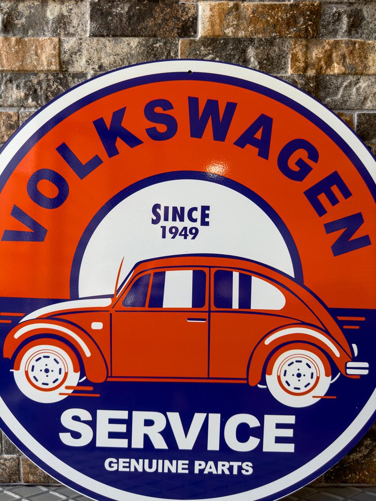 Sign - Volkswagen - XL Volkswagen SERVICE GENUINE PARTS #3.2