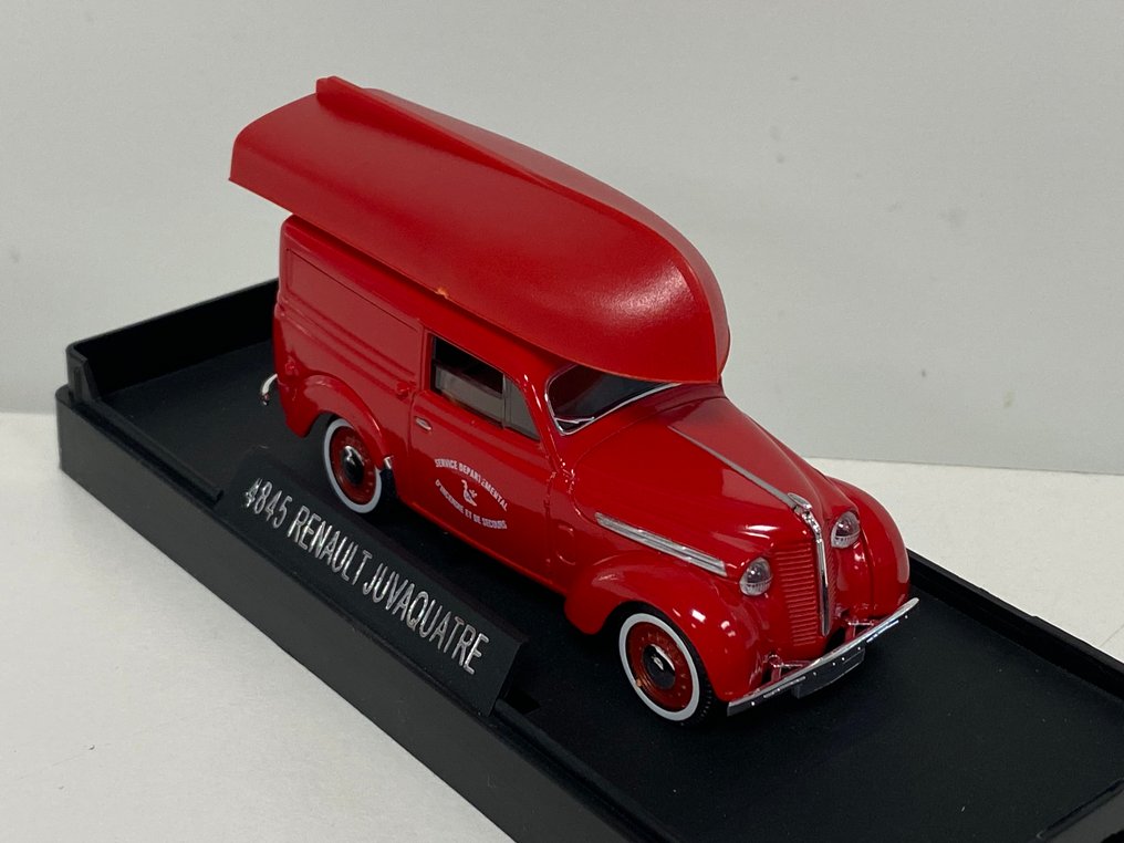 Solido 1:43 - Modellauto (2) - Renault Juvaquatre Service Départemental d'Incendie et de Secours + Berliet Fourgon Mixte Sapeurs - Limitierte und vergriffene Ausgaben #1.0