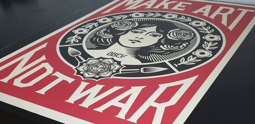 Shepard Fairey (OBEY) (1970) - Make Art Not War #3.2