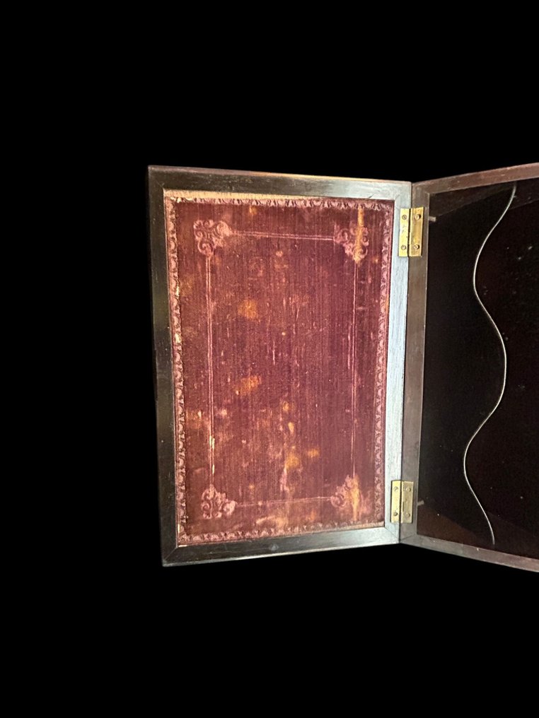 Αναλόγιο γραφής - Ξύλο, Ορείχαλκος, Βελούδο - γραφείο, κουτί #2.1