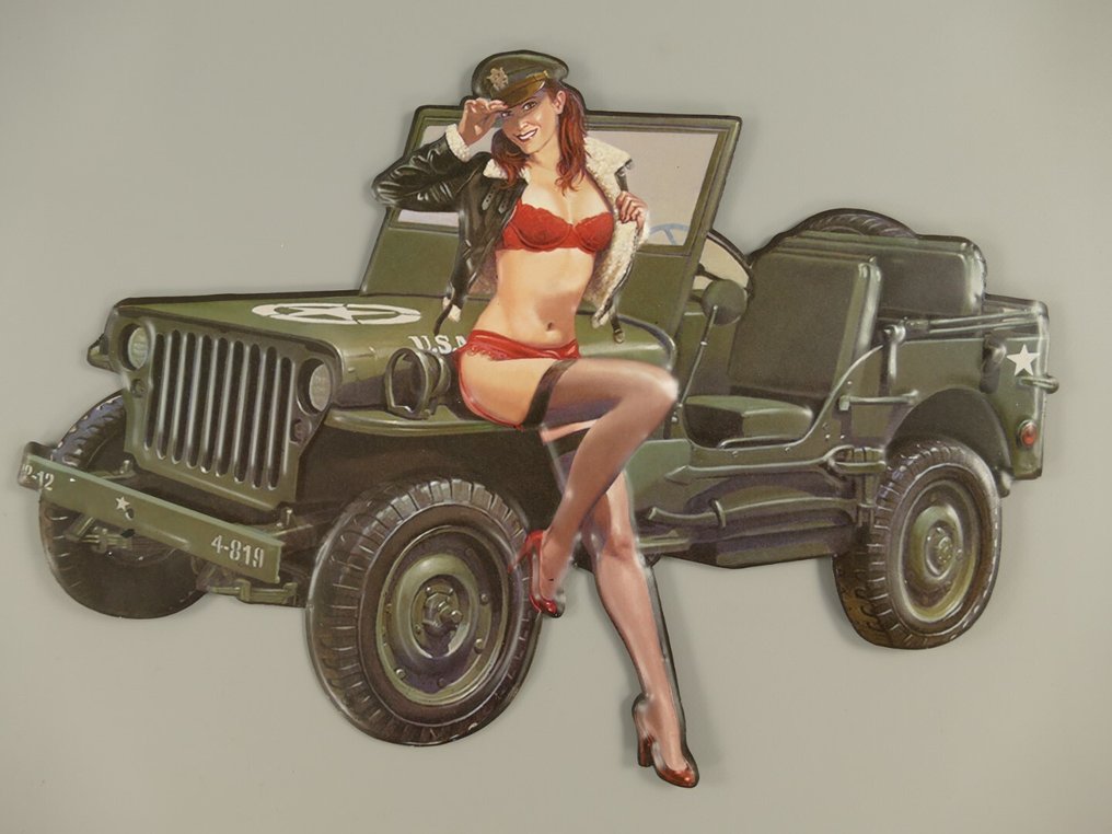Αρχικό JEEP με τείχος προστασίας - Πινακίδα (2) - JEEP-WallShield και ΑΥΤΟΚΙΝΗΤΟ - Σφυρηλατημένο Σίδερο #2.1