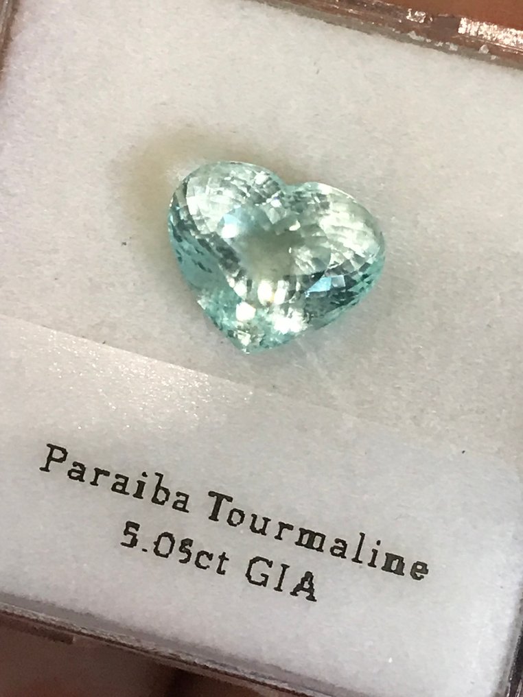 1 pcs  綠色, 藍色 帕拉伊巴碧璽  - 5.05 ct - 美國寶石學院（Gemological Institute of America (GIA)） #2.1