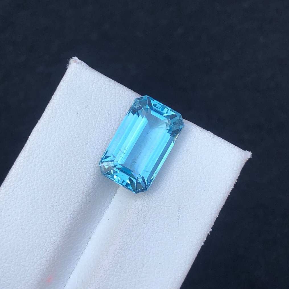1 pcs 藍色 海藍寶石 - 7.42 ct - 國際有色寶石協會 (ICA GemLab) - 天然蓝色海蓝宝石 #1.0
