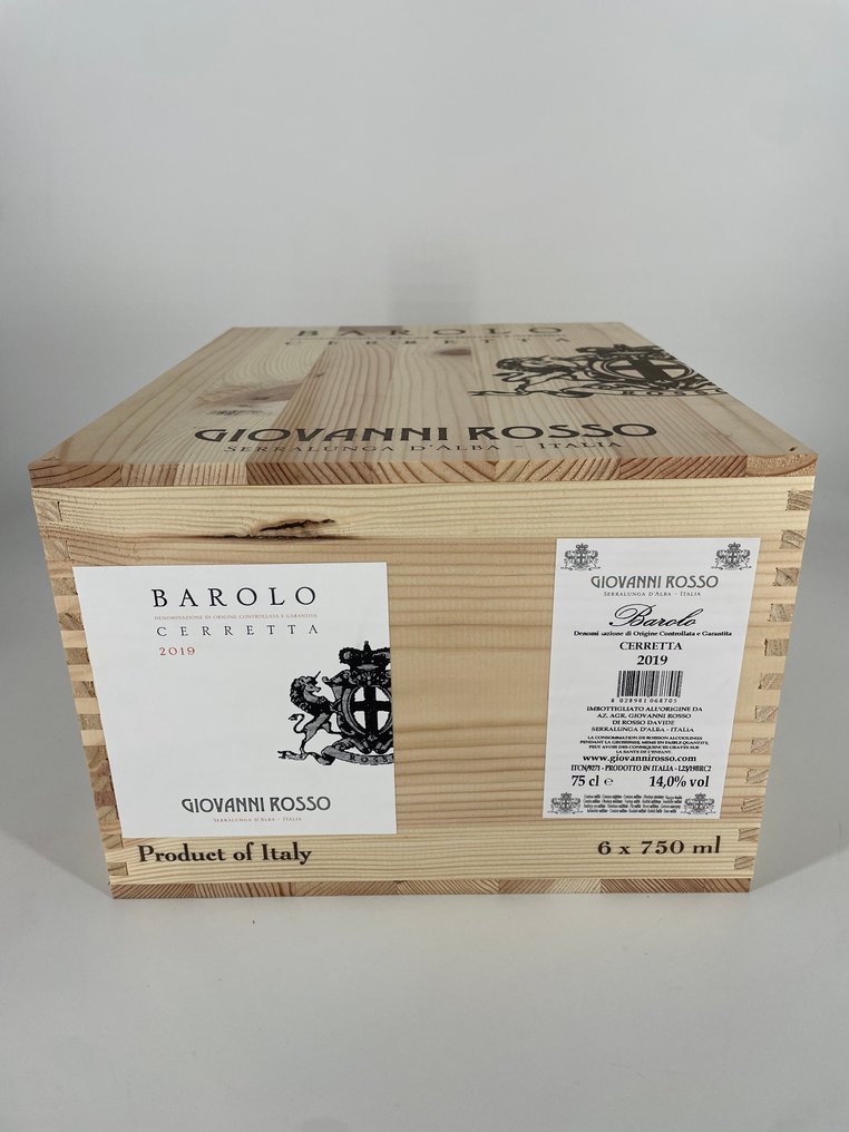 2019 Giovanni Rosso, Cerretta - Barolo, Piemonte DOCG - 6 Flaskor (0,75L) #1.0