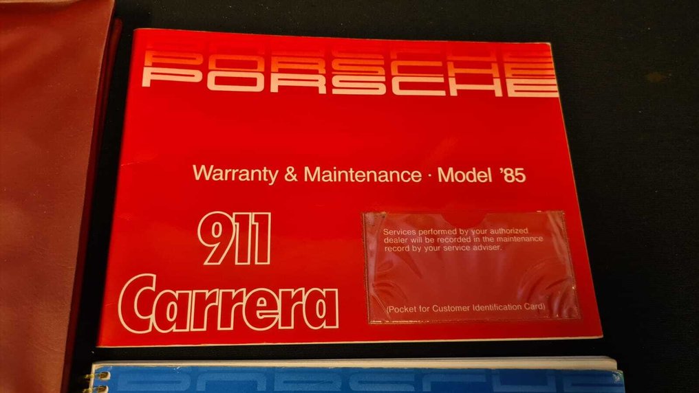 - - PORSCHE 911 CARRERA POUCH + DOCUMENTS (USA MODEL) - 1985-1985 #3.2