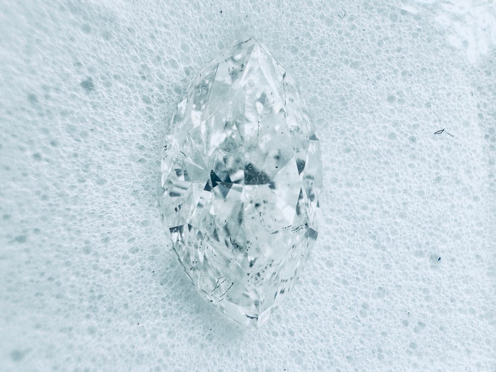 1 pcs 钻石  (天然)  - 1.51 ct - 榄尖形 - E - I1 内含一级 - Gemewizard宝石实验室（GWLab） - （自然） #1.0