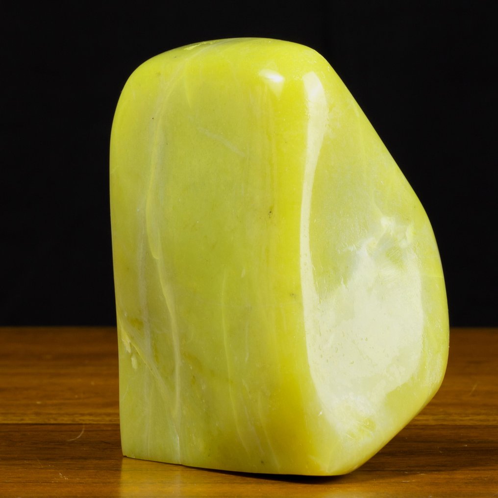 天然绿水晶“绿苹果石英” - 装饰块 - 高度: 120 mm - 宽度: 90 mm- 1265 g #3.2