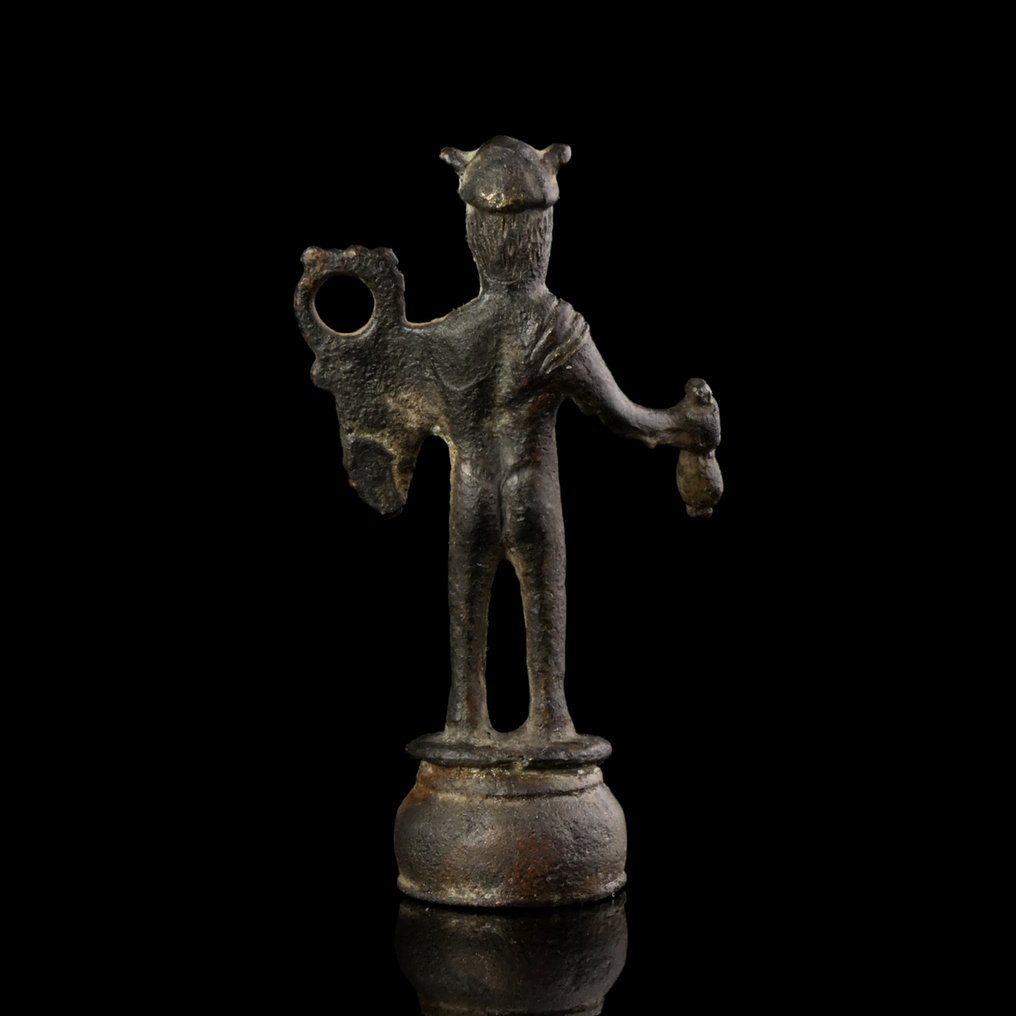 Αρχαία Ρωμαϊκή Μπρούντζος Ευχετήριο άγαλμα του Ερμή #4.3