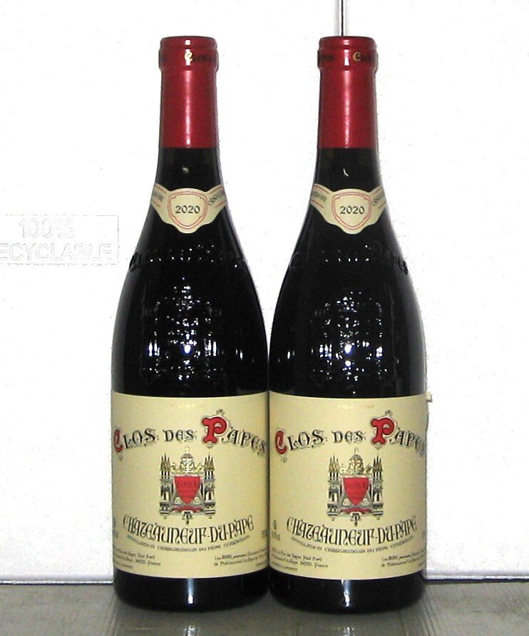 2020 Clos des Papes (Paul Avril) - 隆河, 教皇新堡法定產區 - 2 瓶 (0.75L) #1.0