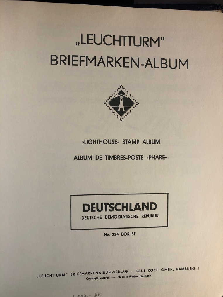 Λαοκρατική Δημοκρατία της Γερμανίας 1949/1958 - Ολοκληρωμένη συλλογή ποιότητας με όλες τις υψηλής ποιότητας εκδόσεις, Marx Blocks με ειδική - im Leuchtturm Klemmbinder #1.0