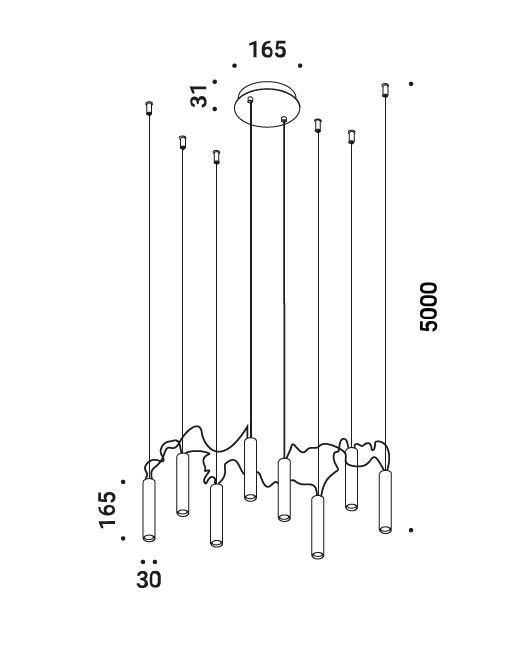Davide Groppi - Κρεμαστό φωτιστικό - συμβίωση - Μέταλλο #4.3