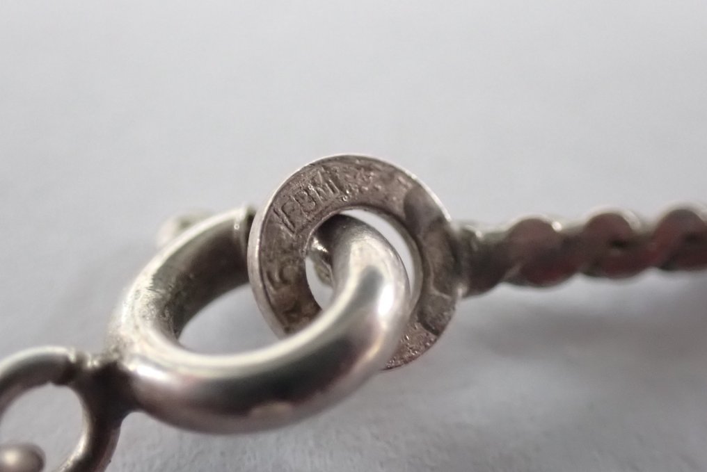 Placat cu argint - Colier cu pandantiv - Art Nouveau Kruis #3.2