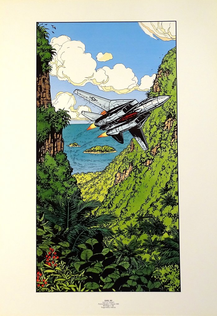 Bergèse, Francis - 1 Offset Print - Buck Danny - Le F-14 "Tomcat" - 1995 #1.0