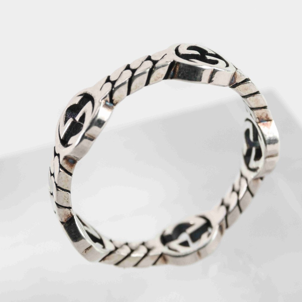 Gucci - Anello - Interlocking G Silver Ring Argento #4.3