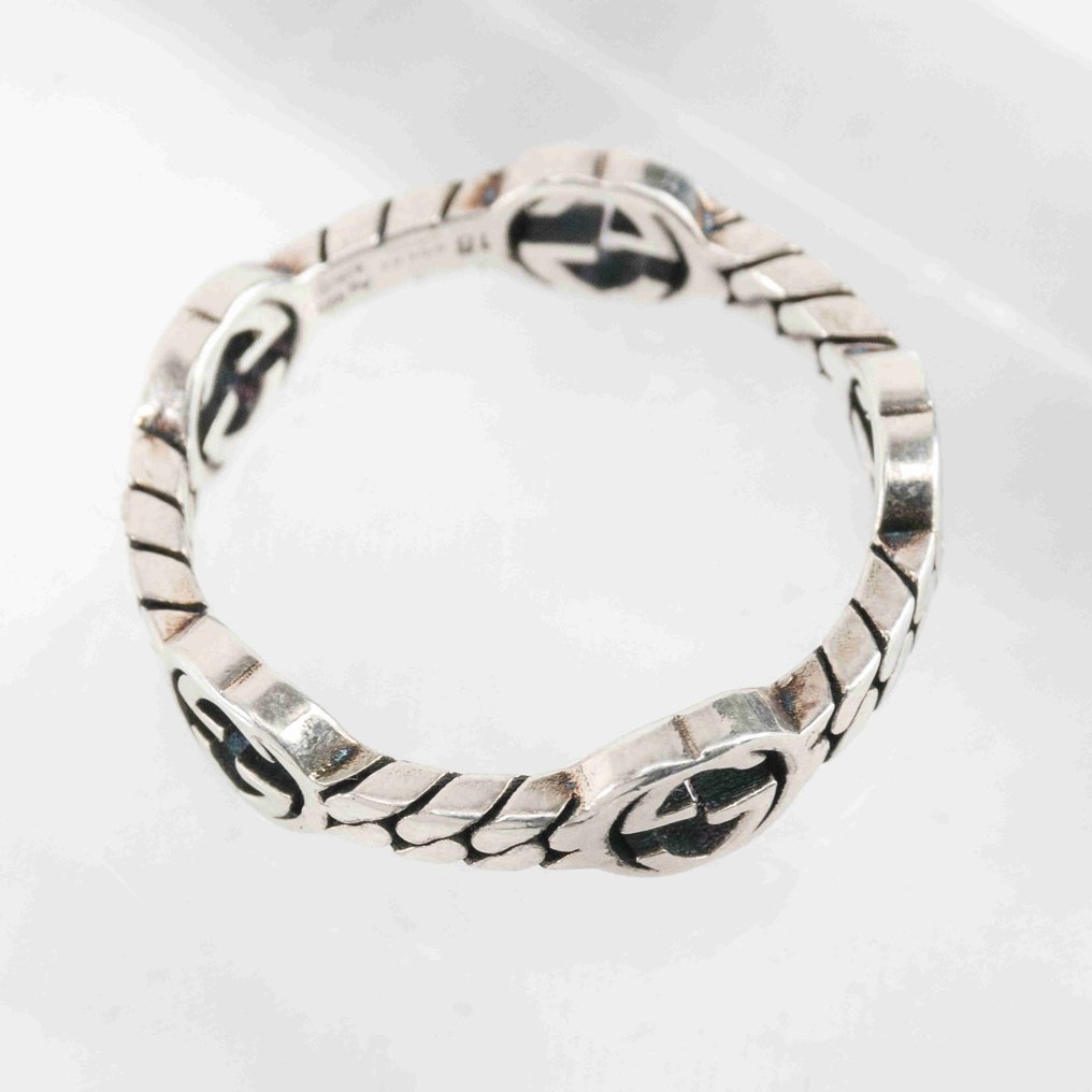 Gucci - Anello - Interlocking G Silver Ring Argento #2.1
