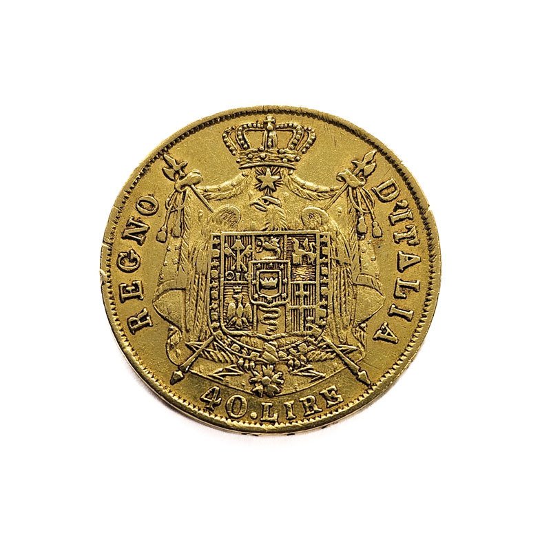 Ιταλία. Napoleone. 40 Lire 1814 - Milano #1.0