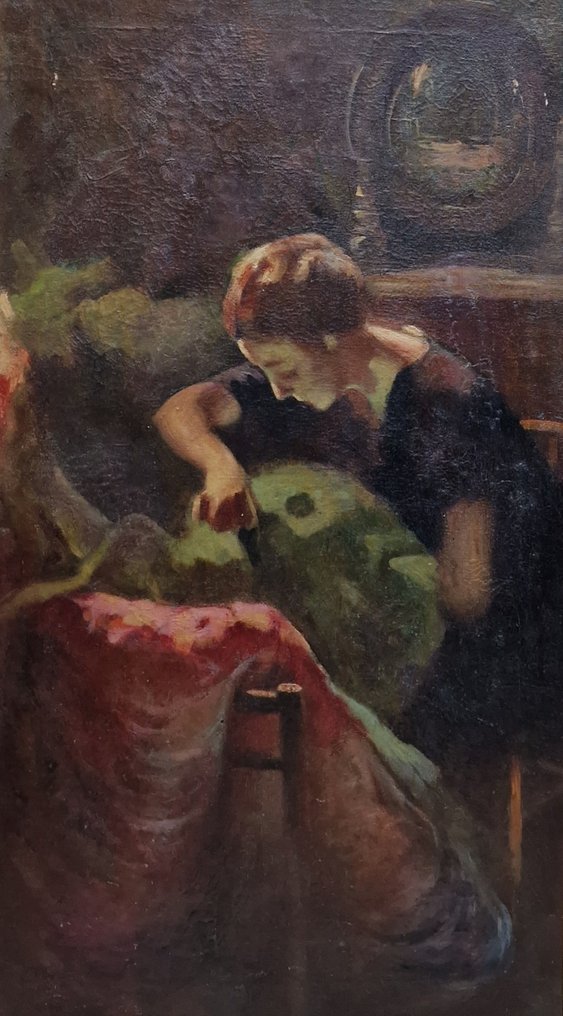 Manlio Ciani (1910-1990) - La filatrice #1.0