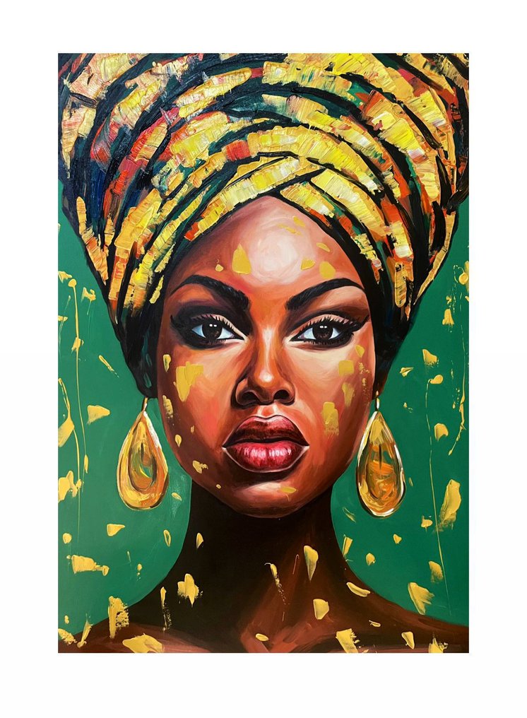 Jarol Rodriguez (XXI) - Afro - 100 x 70 cm #1.0