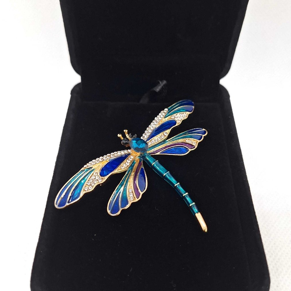No reserve price - Brooch Silver 925. - Libellula #3.2