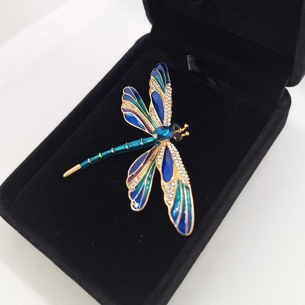 No reserve price - Brooch Silver 925. - Libellula #4.3