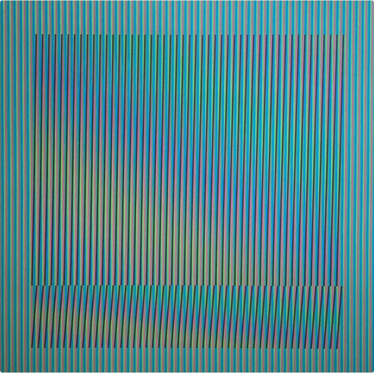 Carlos Cruz-Diez (1923-2019) - Induction chromatique - Orinoco 4 #1.0