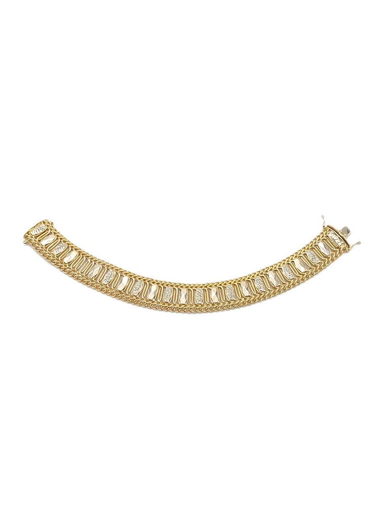 Βραχιόλι - 18 καράτια Κίτρινο χρυσό, Λευκός χρυσός #2.1