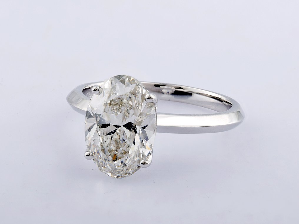 Gyűrű - 14 kt. Fehér arany - 2.86ct. tw. Gyémánt (Laboratóriumban előállított) #4.3