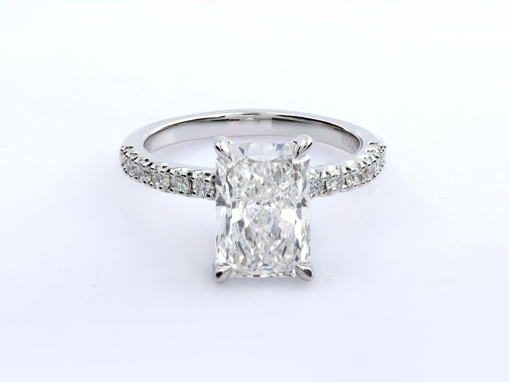 戒指 - 14K包金 白金 -  3.55ct. tw. 钻石 (实验室培育) - 钻石 #3.2