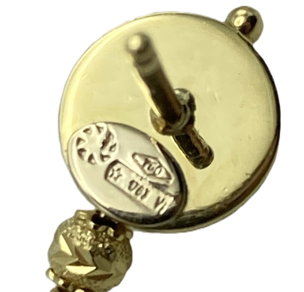 Σκουλαρίκια - 18 καράτια Κίτρινο χρυσό -  58.50ct. tw. Τυρκουάζ #3.2