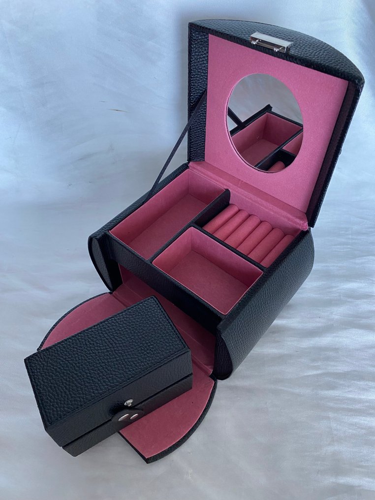 Sieradendoos - Reis met losse scheidingssystemen en een stijlvol handtasje met opbergmogelijkheden. - Glamour #1.0