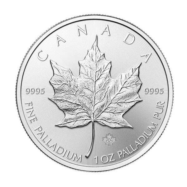 Canada. 1 oz $50 CAD Canadian Palladium Maple Leaf BU (Random Years) #2.1
