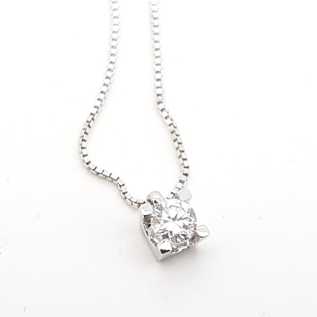 Bibigi - Collar - Prete-à-porter by Bigigi - 18 quilates Oro blanco -  0.12ct. tw. Diamante (Natural)  #1.1