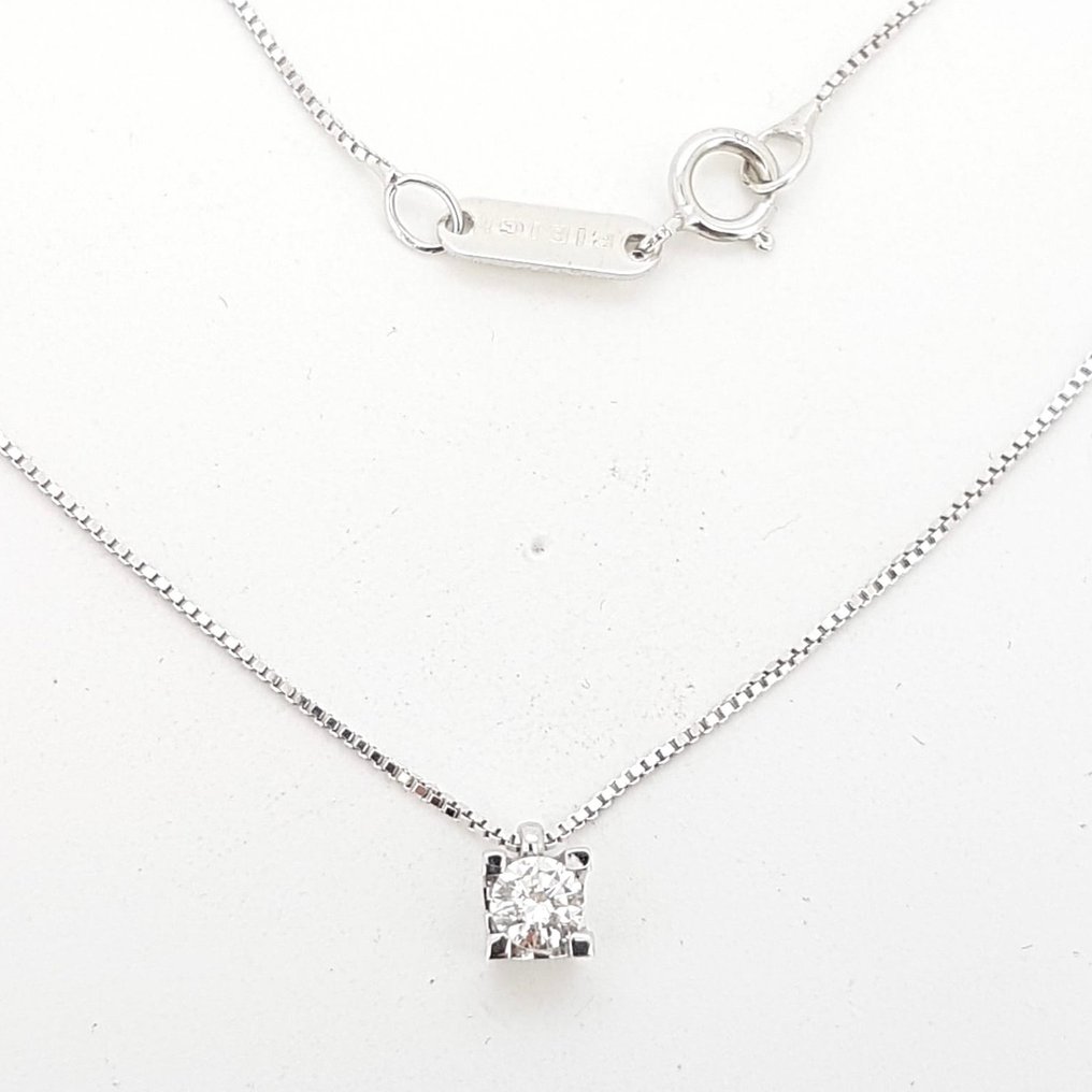 Bibigi - Collar - Prete-à-porter by Bigigi - 18 quilates Oro blanco -  0.12ct. tw. Diamante (Natural)  #1.2