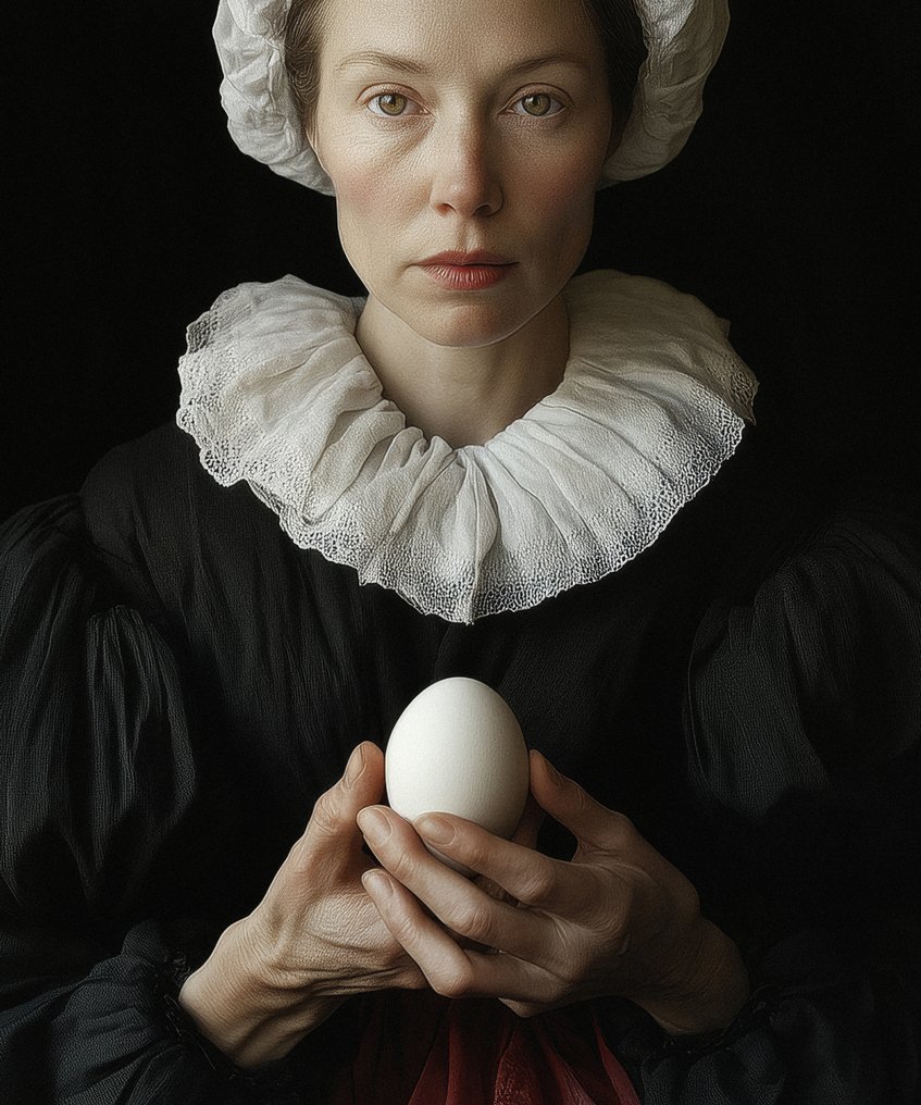 Erminando Aliaj - Woman with eggs #3.2