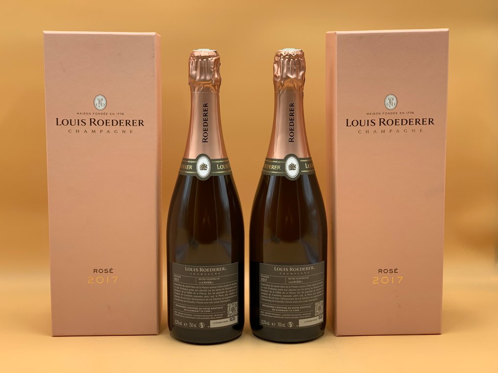 2017 Louis Roederer, Rosé - 香槟地 Brut - 2 Bottles (0.75L) #1.0