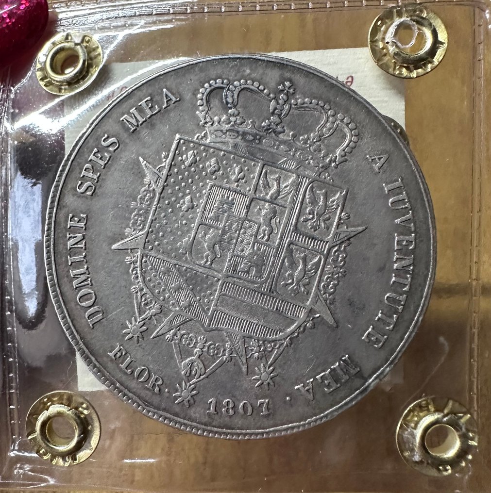 Italia, Regno di Etruria Carlo Ludovico di Borbone. Dena 1807 Firenze #1.2