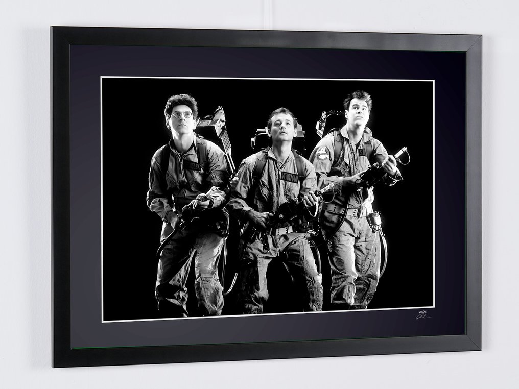 Ghostbusters, Venkman, Stantz and Spengler on Set - Fine Art Photography - Luxury Wooden Framed 70X50 cm - Limited Edition Nr 02 of 30 Serial ID 16937 - Original Certificate (COA), Hologram - 100% New. Shipping Reduction from 3 items #4.3