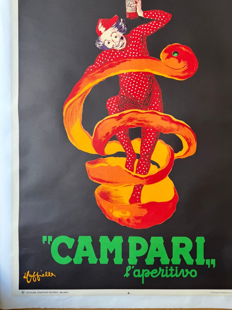 Leonetto Cappiello - Poster Pubblicitario- Campari Spiritello (CAPPIELLO)-after telato #4.3