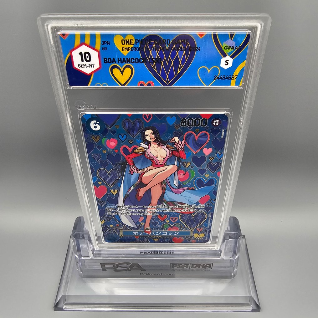 One Piece Graded card - Mosaico: Boa Hancock [Alternate Art] SP OP07-051 SR - Graad 10 #4.3
