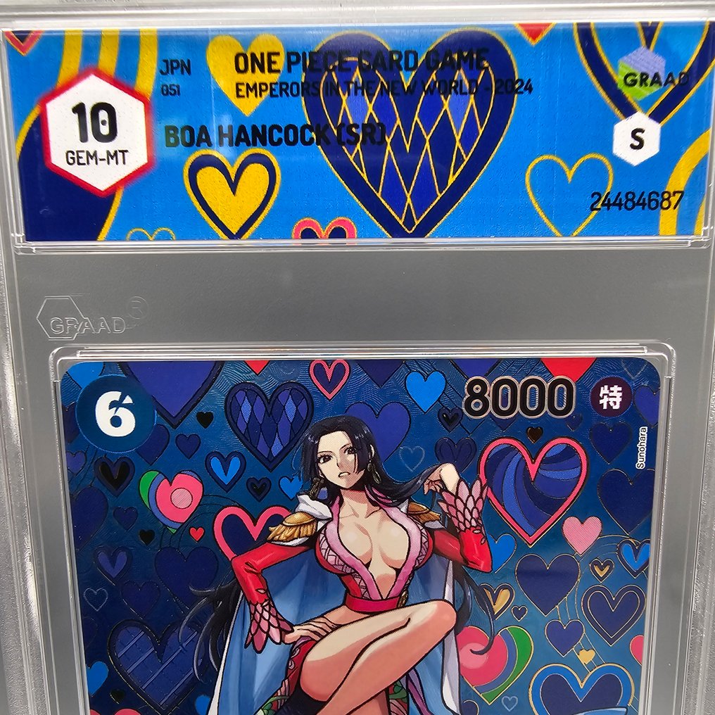 One Piece Graded card - Mosaico: Boa Hancock [Alternate Art] SP OP07-051 SR - Graad 10 #1.0