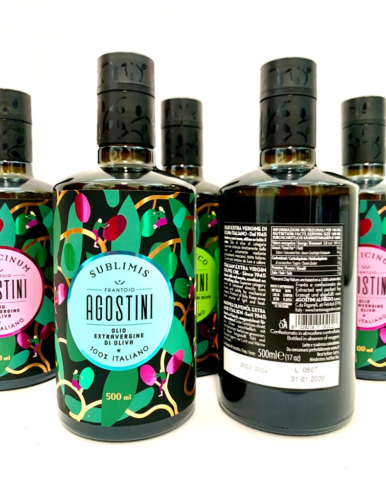 Frantoio Agostini - Natives Olivenöl Extra - 5 - 500 ml Flasche #2.1