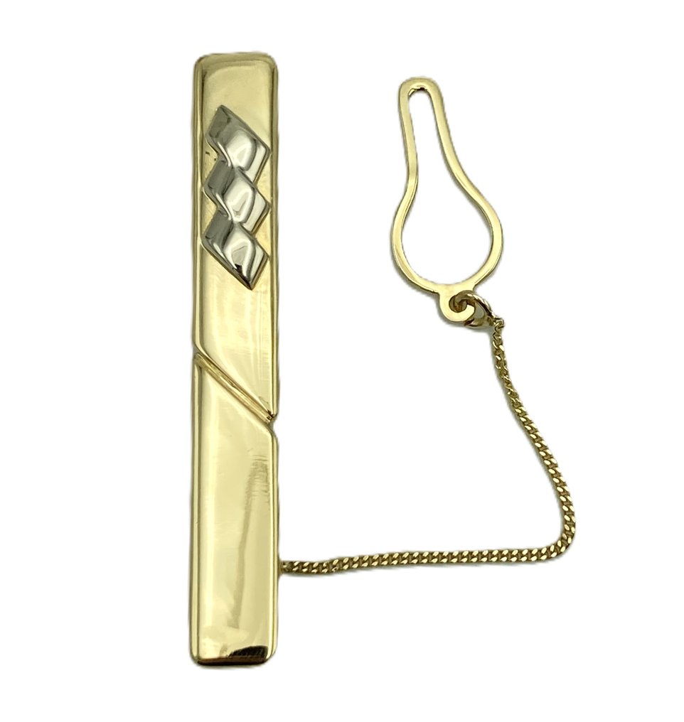 Στολίδι στήθους - 18 καράτια Κίτρινο χρυσό, Λευκός χρυσός #1.0