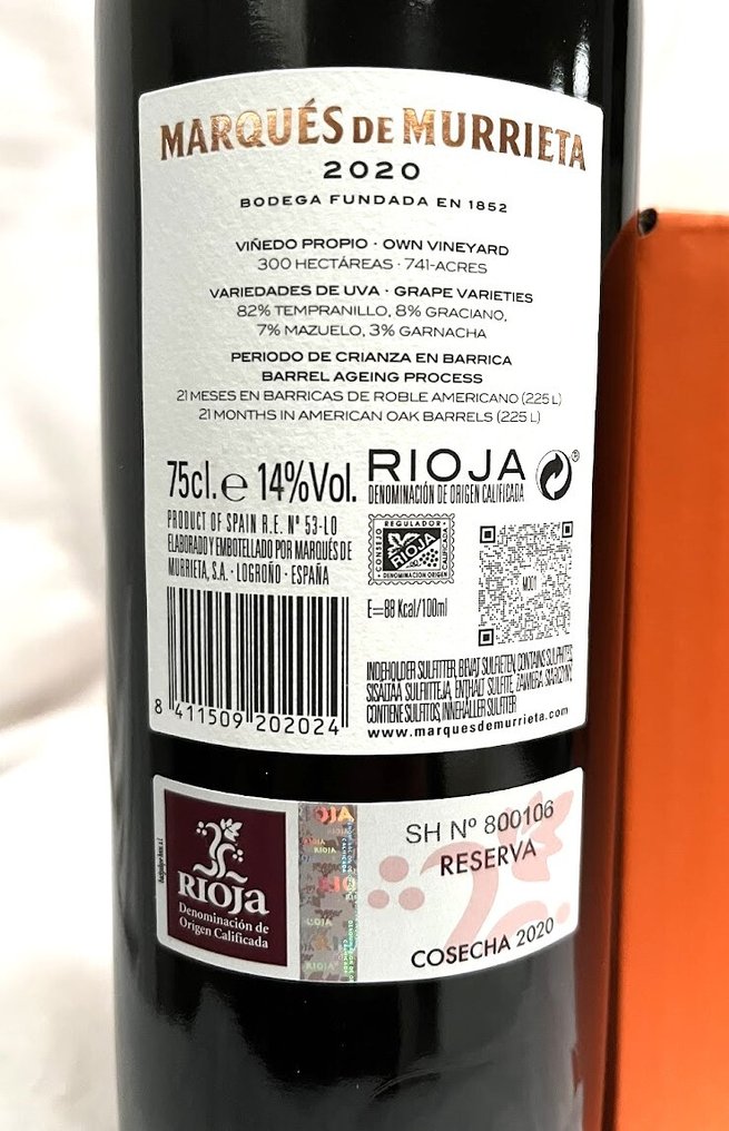 2020 Marqués de Murrieta - Rioja Reserva - 6 Bottles (0.75L) #4.3
