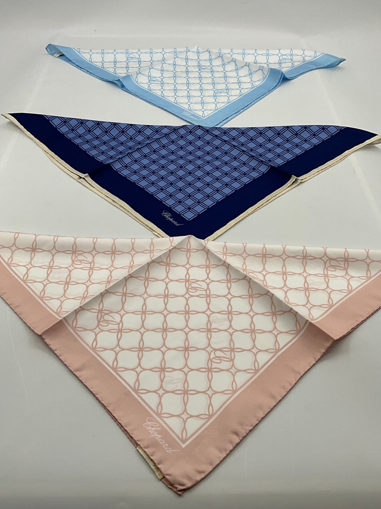 Chopard - LOT de 3 Gavroches Soie /CADEAUX LUXE - Sjaal #1.0