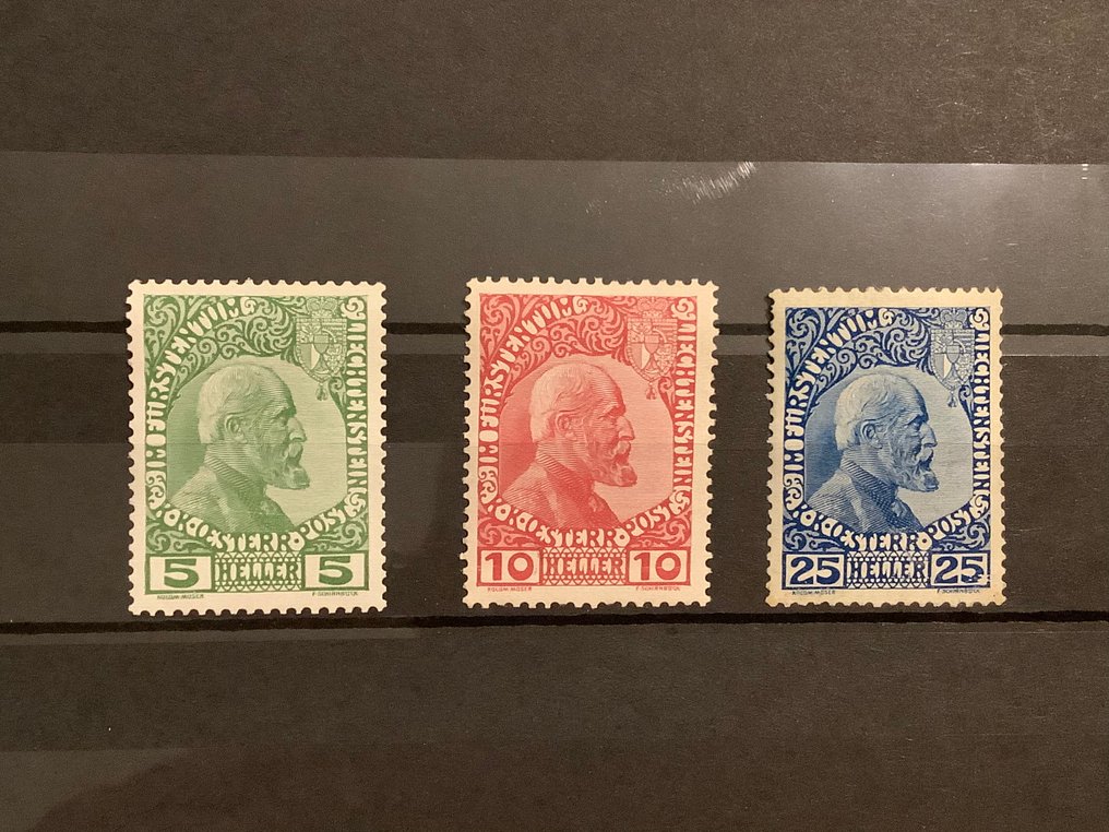Liechtenstein 1912 - Första emissionen i goda papper. - Michel 1/3y #1.0