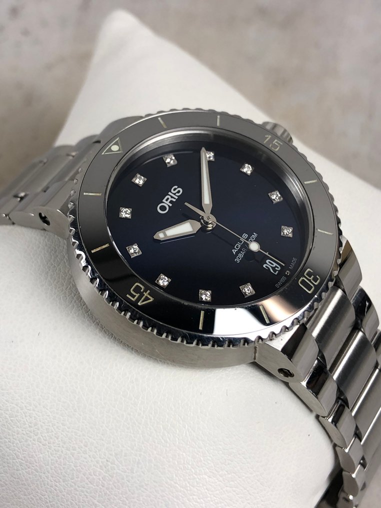 Oris - Aquis Date Diamonds Automatic - Nincs minimálár - 01 733 7731 4195-07 8 18 05P - Női - 2020+ #1.0