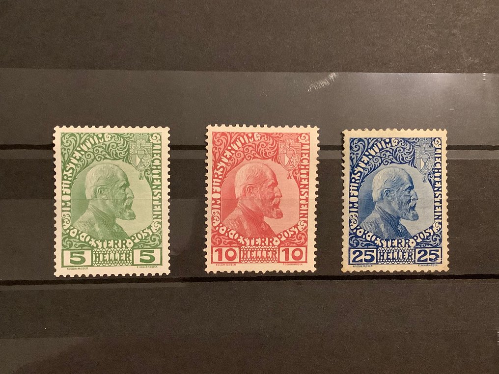 Liechtenstein 1912 - Första emissionen i goda papper. - Michel 1/3y #3.2