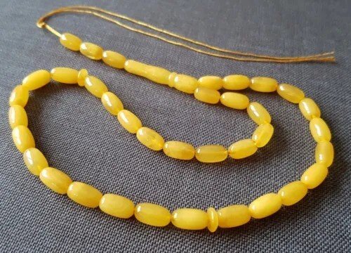 Bernstein Butterscotch Amber Gebetsperlen Rosenkranz Tesbih Misbaha- 12 g #1.0